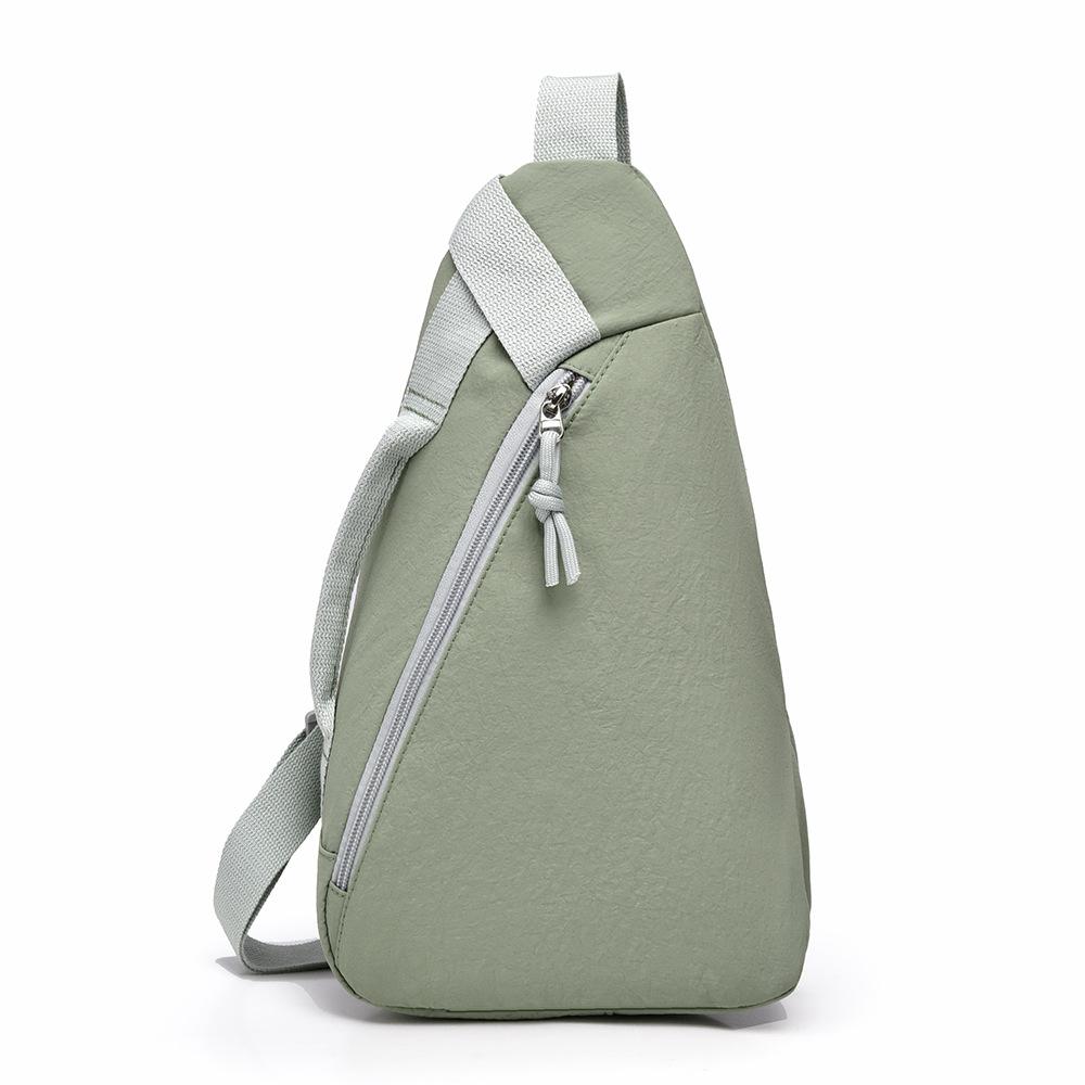 TS JYL laptop bag,Japanese Nylon Chest Bag Unisex Shoulder Bag Outdoor Multi-Function Pack