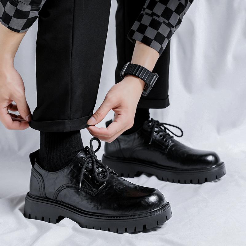 Мужские туфли-оксфорды Slip on, модные деловые туфли для мужчин, 2024, новые классические кожаные туфли для мужчин, мужская обувь
