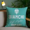 Роскошная Наволочка с Логотипом B-Bianchi Плюшевая Ткань Мягкая Двусторонняя Печать Невидимая Молния Наволочка для Подушки Дивана Домашний Декор
