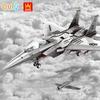 WANGE Военный бронированный самолет Модель F-51 Истребитель Конструктор Игрушка Набор Истребитель Совместимый с Кирпичиками Детский Подарок на День Рождения №4004