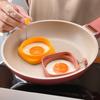 with Handle Silicone Round/Square Reversible Egg Frying Mold Pancake Shaper Omelette Mould Egg Ring