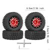 4 Pieces RC Car Wheels and Tires Crawler Sturdy Replace with Wheel Rim for
