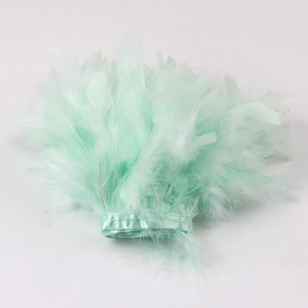 FeatherRed Turkey Feathers Trim 10-15cm 4-6 Inch Natural Feather Ribbon for Sewing Clothing Fringe Plumes Wedding Decoration