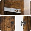 Sideboard Smoked Oak 66 x 34.5 x 90 cm Wood Based Panel