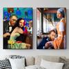Funny Van Gogh Mona Lisa Famous Portrait Poster Canvas Painting Girl With Pearl Abstract Wall Art Picture Home Living Room Decor