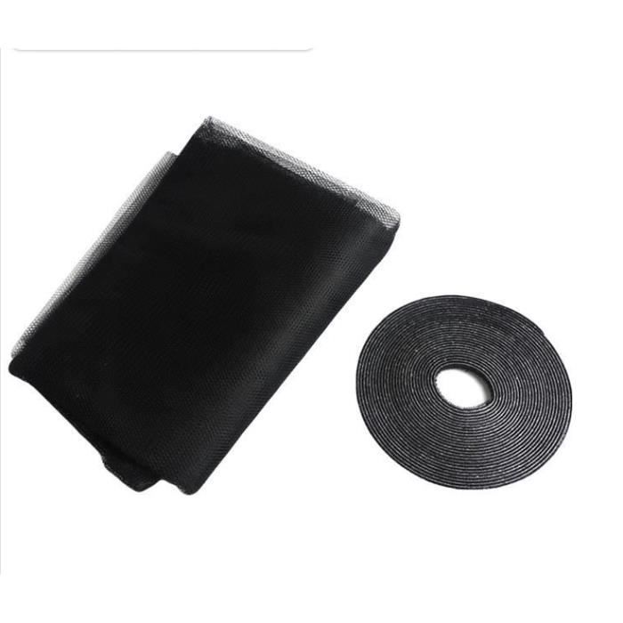 Moustiquaire - Lot de 5 - 130 x 150 cm - Fixation auto agrippante - Ajustable