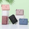 Women Fashion Small Wallet Purse Solid Color PU Leather Mini Coin Purse Wallet Credit Card Holder Bags