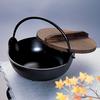 Tonami Shoten Irori Pot 27cm Black Aluminum Made in Japan Outdoor Camping Open Fire OK Repaintable 4l