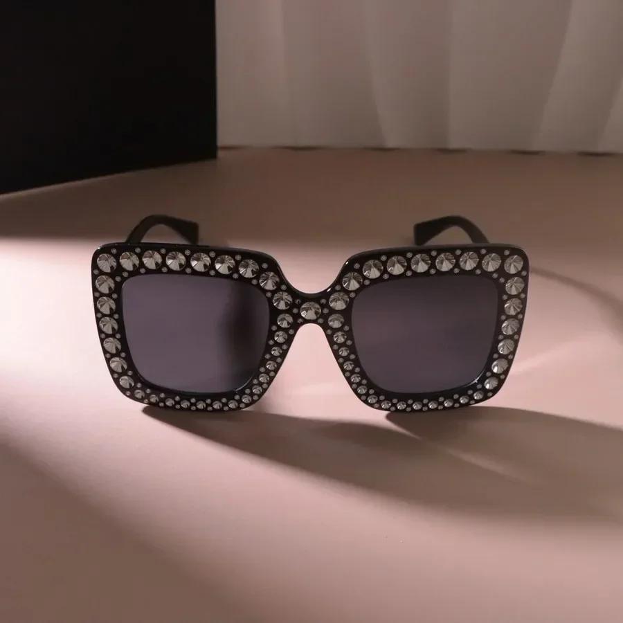 Luxurious Big Frame Sun Glasses Women Men Square Sunglasses Female Casual Black Colors Mirror Designer Brand Fashion