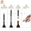 Factory Price 4 Pieces air Pressure Pump Wine Aerator Vacuum Stopper Bottle Opener Corkscrew