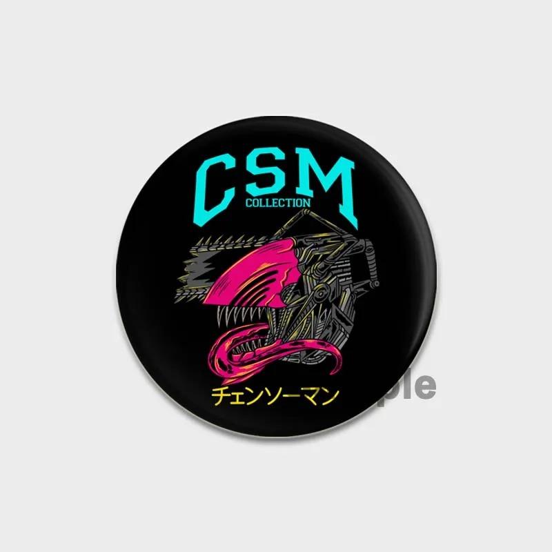32/44/58MM Chainsaw Man Enamel Pin Brooch, Cute Anime Figure, Power Makima Lapel Pins, Backpack, T-shirt, Jewelry Accessories, Gifts