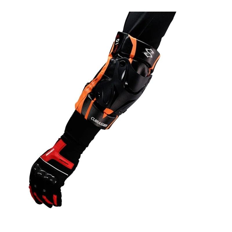 CUIRASSIER Motorcycle Elbow Protector Adjustable Straps Sports Elbow Pads Motorbike Bike Riding ATV MX Brace Support Protection