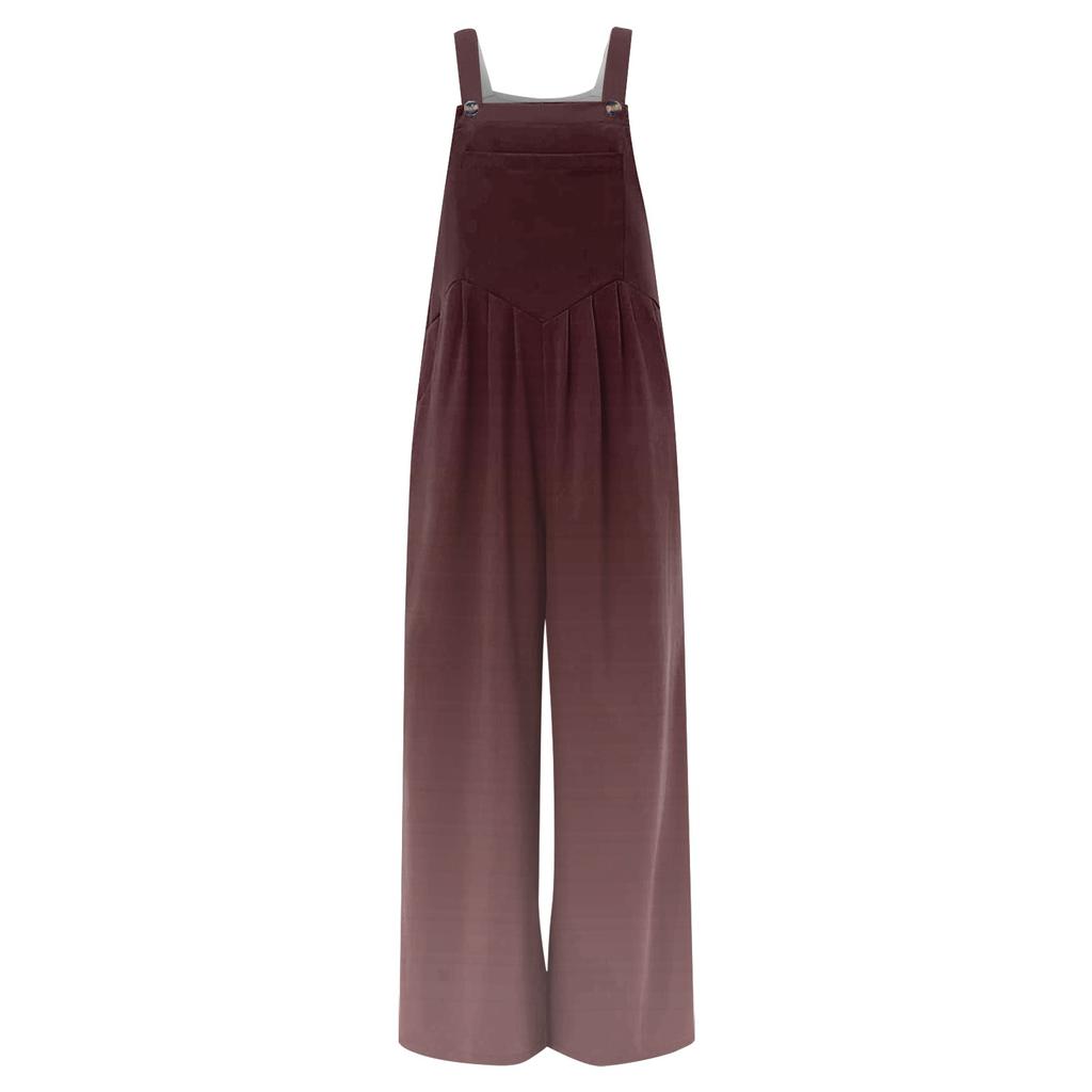 Женские комбинезоны, повседневные комбинезоны с широкими штанинами и принтом, комбинезоны без рукавов с карманами, наряды