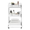 Home Storage Trolley 3 Shelves 85x44x37cm, 3 Shelves