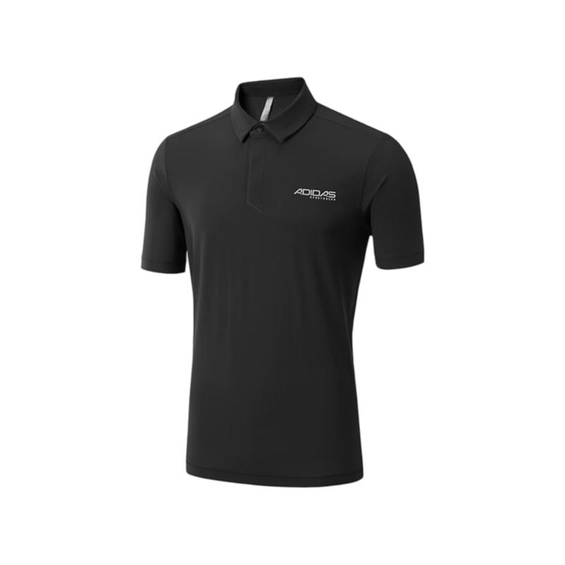 Adidas Men's Summer Quick-Dry Breathable Lightweight Loose Fit Blue Short Sleeve Polo T-Shirt