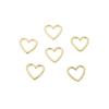 Copper Hollow Peach Heart Charms For DIY Jewelry Making Craft Accessories
