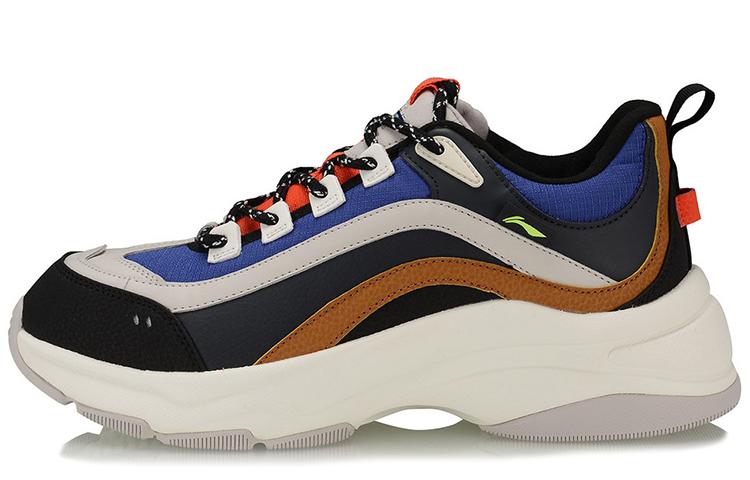 Li Ning Aurora WindWalker Slip Resistant Abrasion Resistant Low top Sports Casual Shoes Men's Black Blue AGCP245-3