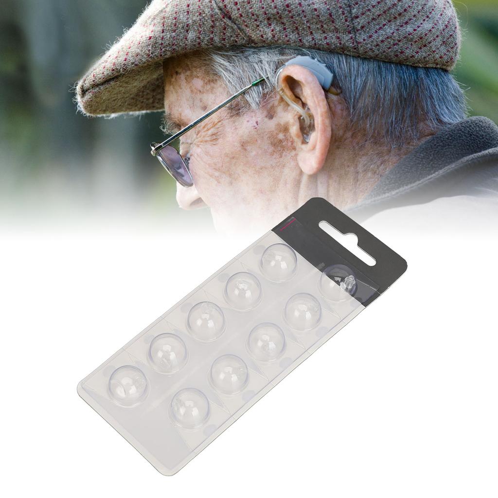 10pcs Sound Amplifier Open Domes Round Shaped Soft Silicone  Ear Plug Tips Dome Set for Oti