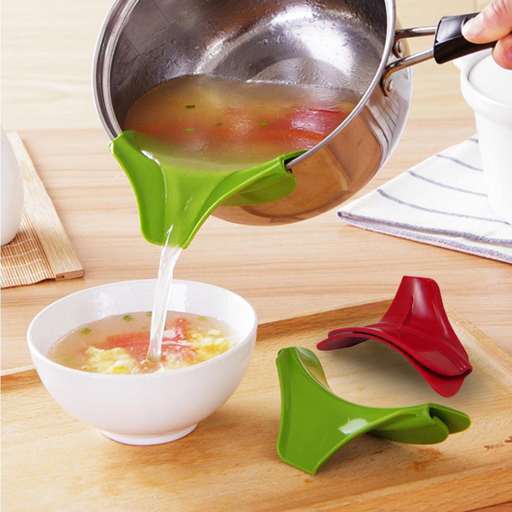 1 шт., носик для домашнего использования, для мисок, сковородок, кастрюль, банок, надеваемый силиконовый, легкий, влажный, сухой, горячий, холодный