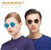 aoron Polarized Sunglasses for Men Women Round Lens Sun Glasses Metal Frame Sunglasses UV400 Anti-glare Glasses