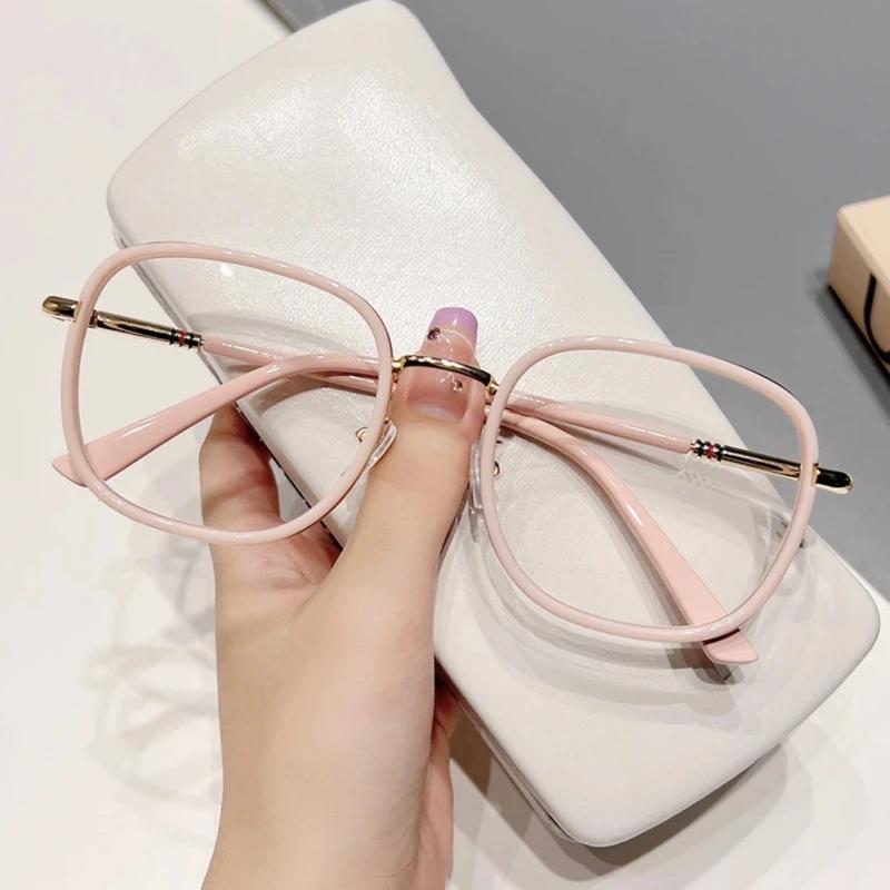 Lady Fashion Oversized Reading Glasses Luxury Large Square Frame Far Sight Eyeglasses Men Women Retro New Presbyopia 0 To +4.0