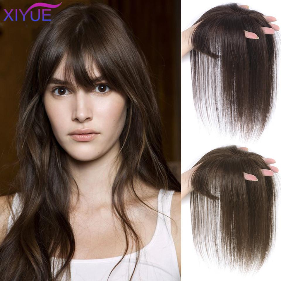 3D Bangs Invisible Seamless Head Hair Water Ripple Hair Air Bangs Head Overhead Natural Invisible Replacement Cover White Hair