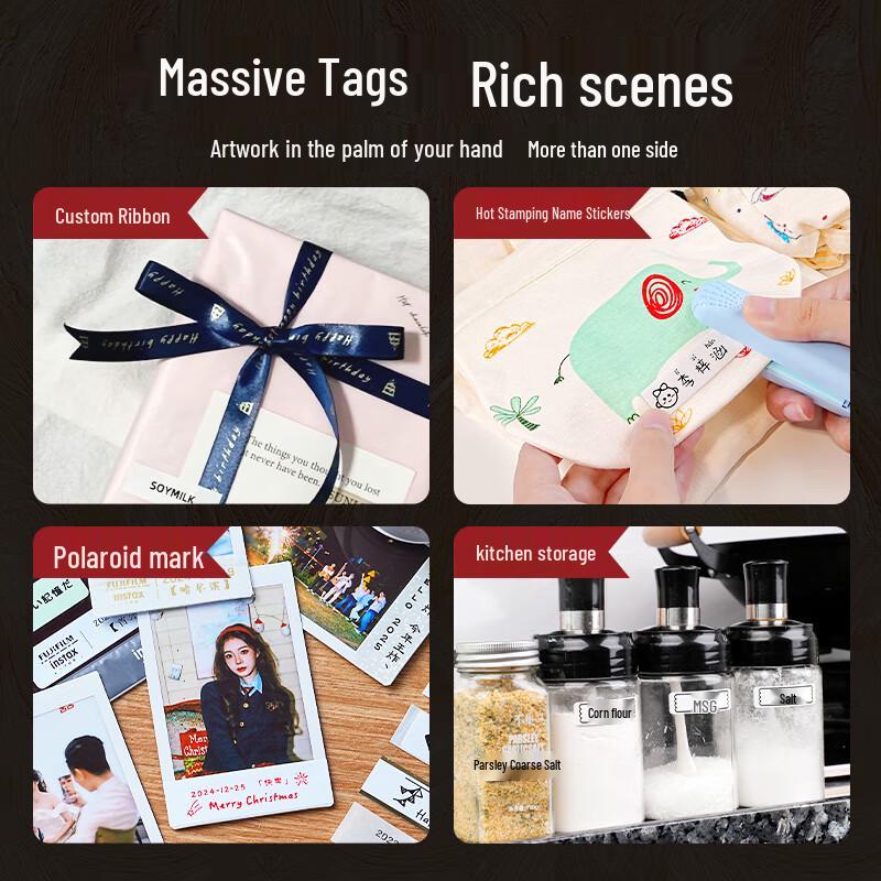 Портативный термоэтикетный принтер Aimoku P15, вилка CN (адаптер в комплекте)