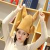 Электрическая шляпа забавная форма куриной ножки в виде акулы, забавная качающаяся шляпа, праздничный костюм для фестиваля, украшения для фотосессий