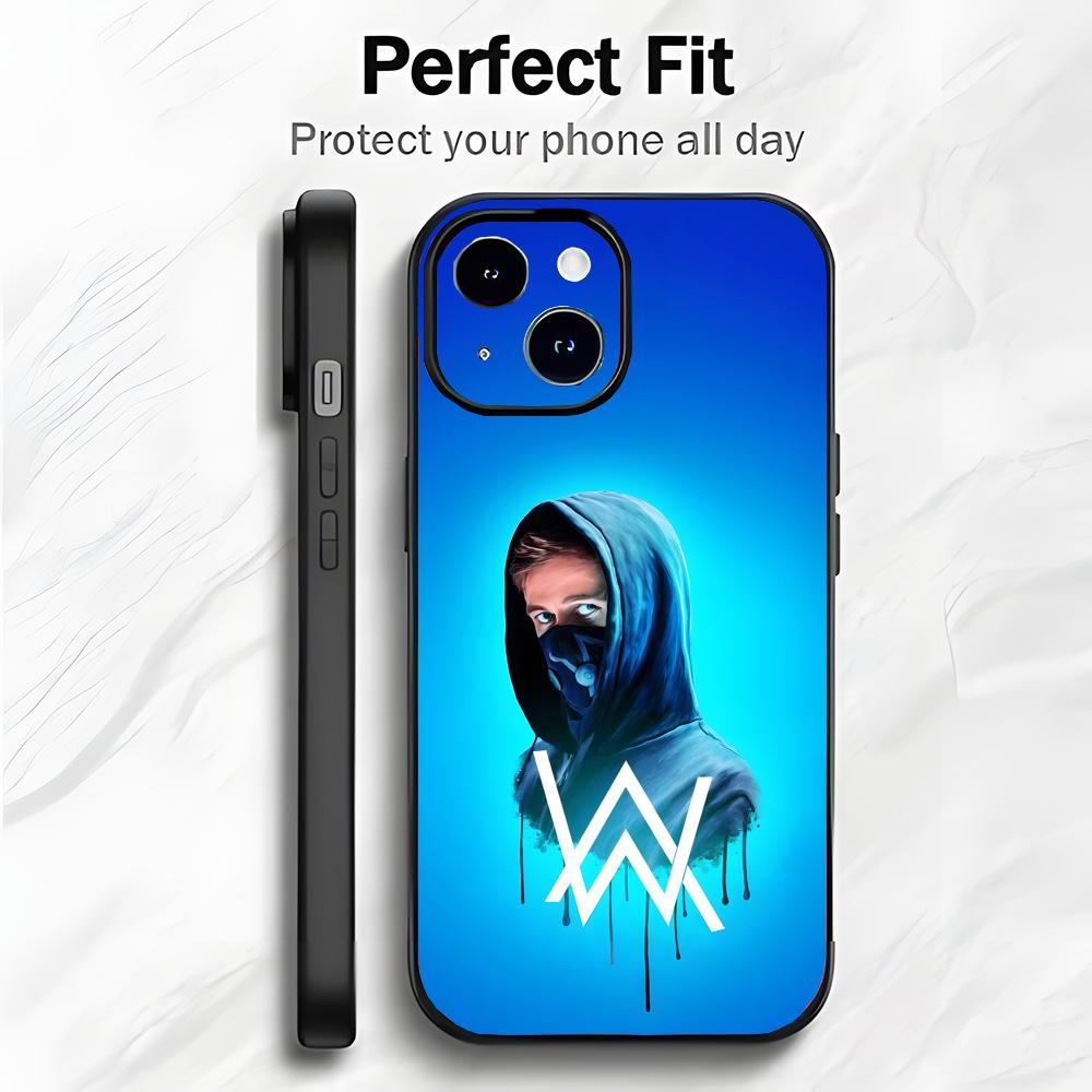 Популярный певец DJ A-Alan Walker Чехол для телефона Чехол для телефона Мягкая упаковка Легкий Для iPhone17 16 15 14 13ProMax