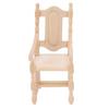 1:12 Wooden Dollhouse Chair Vivid Lightweight Portable Simulation Miniature Chair for Doll Lovers