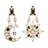 Minority Design Dangle Earring Medieval Style Crystal Earrings Cute Sun&Moon Earrings  Party
