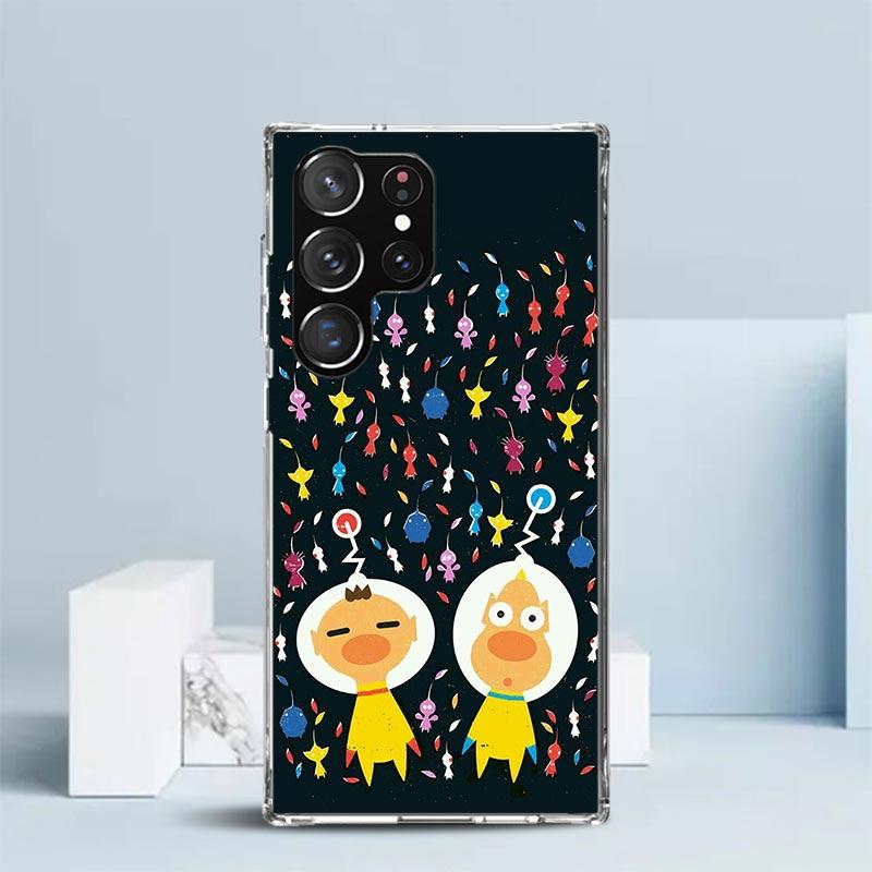Игровой P-PikminS 4 Мягкий чехол для Samsung Galaxy S25 Edge S26 S24 S23 Ultra Чехол для телефона S22 S21 Plus S20 FE Печатный узор Корпус Gal