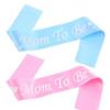 1PC Blue/ Mom To Be Letter Ribbon Sash Shoulder Strap New Mommy Party Gift Favors