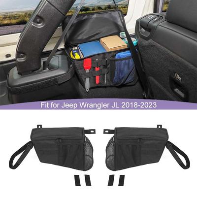 Органайзер-сумка для хранения сбоку багажника подходит для Jeep Wrangler JL 2018-2023 4-дверная версия, укладка, наведение порядка, автомобильные аксессуары