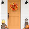 Pumpkin Wreath Sunflower Maple Leaf Decor Artificial Garland Seasonal Atmosphere Thanksgiving Harvest Festival Decor