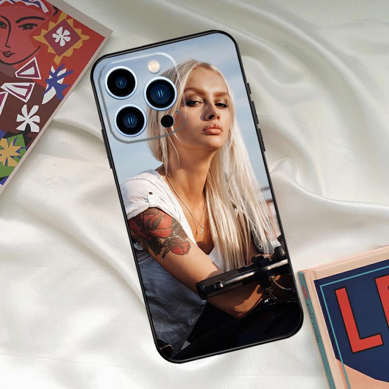 Sexy Tattoo Girl Phone Case For iPhone 16 15 14 13 12 11 17 Pro Max 15 16 Plus 12 Mini 16e 17 Air Funda Cover