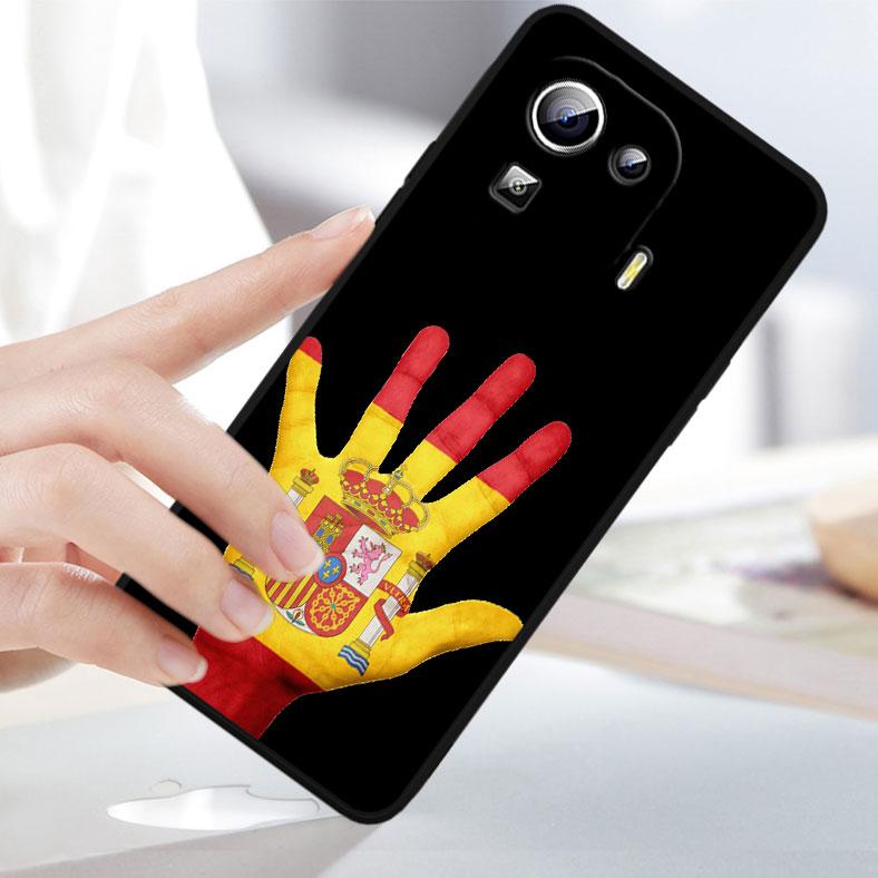Spain Spanish Red Flag Cover For Xiaomi Mi 13 Pro Lite 12X 12 11 11T 11i 10T 10 Pro Lite Ultra 5G Black Phone Case