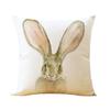 Premium Quality Rabbit Pillowcase Linen Sofa Throw Pillow Cover For Charming Home Decor