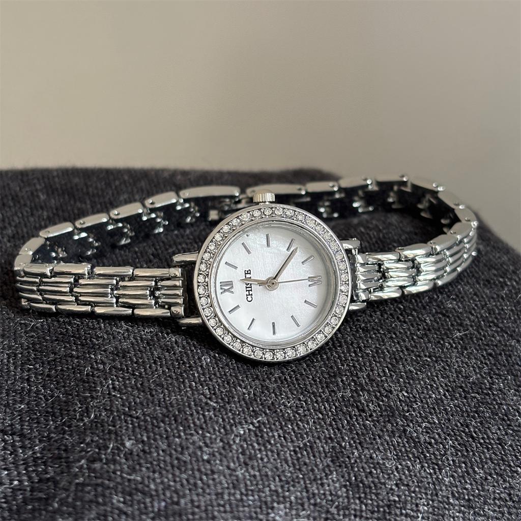 Chiste Bracelet Watch With Diamonds Watch Women'S High-End Sense Exquisite Simple Fritillary Small Dial