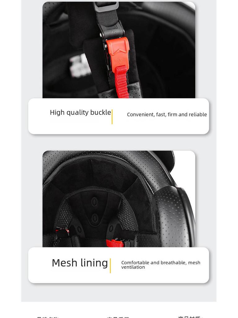 Vintage 701 Half Helmet for Harley & Electric Motorcycles