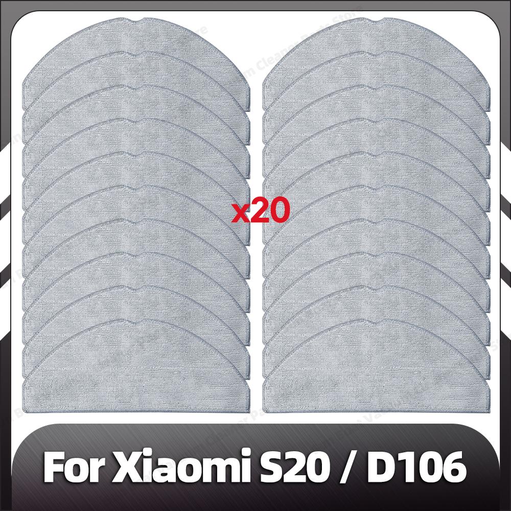 Совместимость с Xiaomi S20 / D106 сменная основная боковая щетка HEPA фильтр швабры запасные части аксессуары