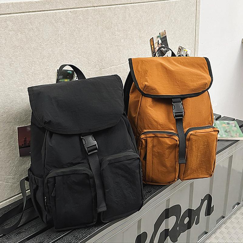 New Workwear Style Large-Capacity Backpack Lightweight Water-Resistant Multi-Pocket Outdoor Travel Backpack