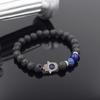 Мужские браслеты из бисера, лава, говлитовый камень, эластичный браслет Фатимы Хамсы, браслет-подвеска на руку Мала, браслет от сглаза