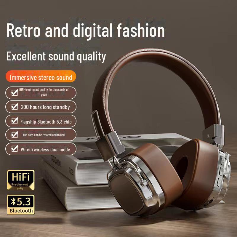 Гарнитура Bluetooth 5.3 SMY-63: Конструкция с креплением на голове и мощными басами для телефонов и компьютеров