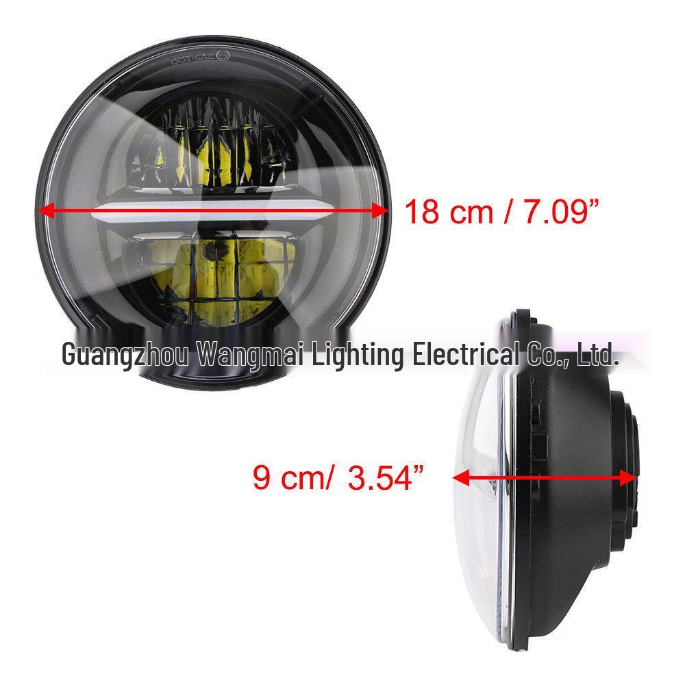 5,75-дюймовая светодиодная фара для мотоцикла Harley, 50 Вт, ближний/дальний свет, высокая яркость