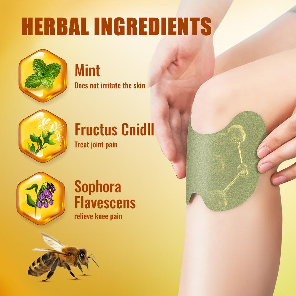 12 шт./пакет пластырь для снятия боли в колене, пластырь для снятия боли и отечности суставов, китайские травяные медицинские наклейки для мышц и суставов