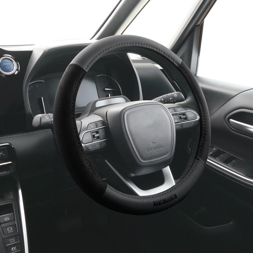Momo EASY MICROFIBER MOMO BLACK EDITION Steering Wheel Size Small Cover, Italy, Milan,