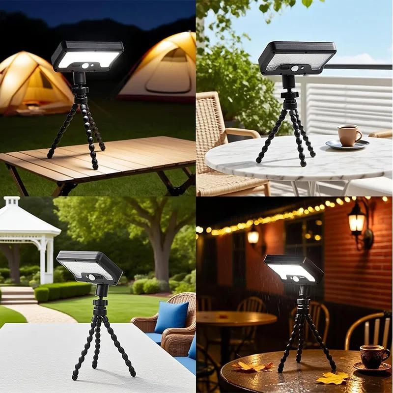 Solar Motion Sensor Lights Outdoor Pathway Lights Garden Light Adjustable Angle Rechargeable for Walkway Driveway Sidewalk Patio