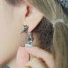 1 Pc Ear Stud Fox Shape Design Decorative Female Stud Earring