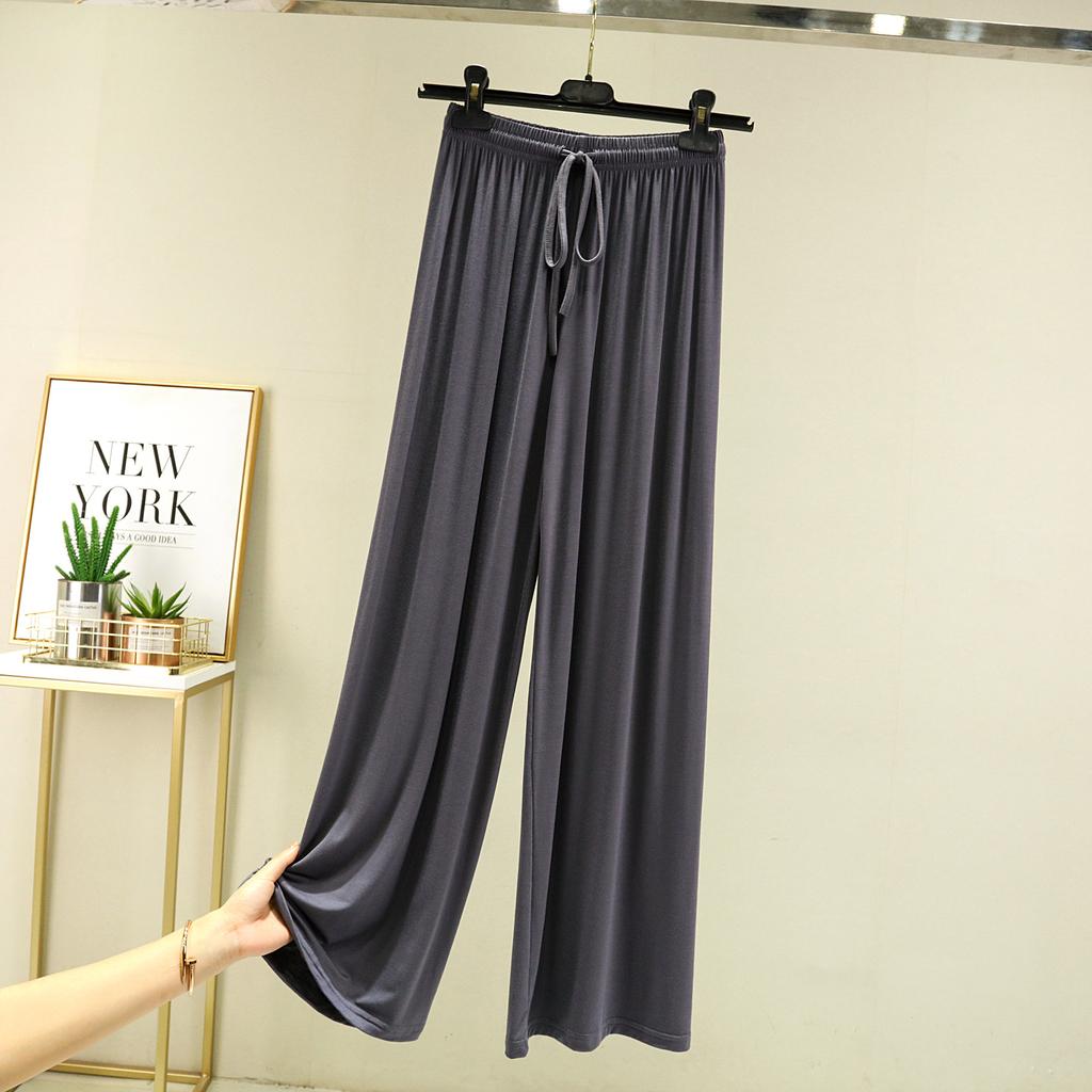 Однотонные брюки с высокой талией, весна-лето-осень, прямые, со шнуровкой, тонкие, для отдыха, с эластичной талией, свободные, повседневные, свободные брюки, повседневные, для занятий йогой и дома